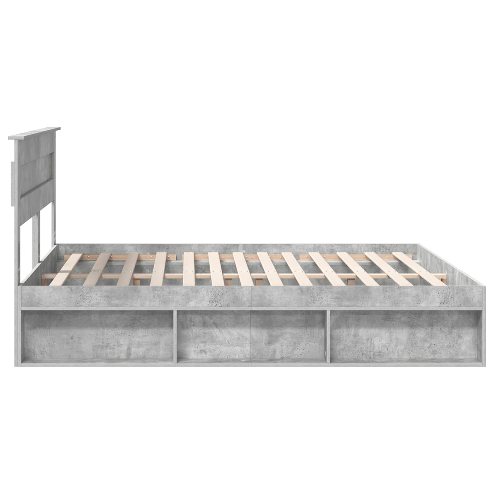 Struttura del letto Calcestruzzo 180 x 200 cm Pino massello | homemem39