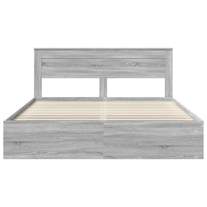 Struttura del letto Grigio Sonoma 180 x 200 cm Pino massello | homemem39