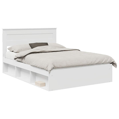 Struttura del letto Bianco 160 x 200 cm Pino massello | homemem39