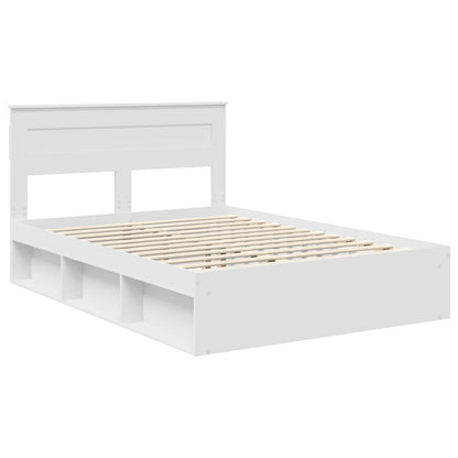 Struttura del letto Bianco 160 x 200 cm Pino massello | homemem39