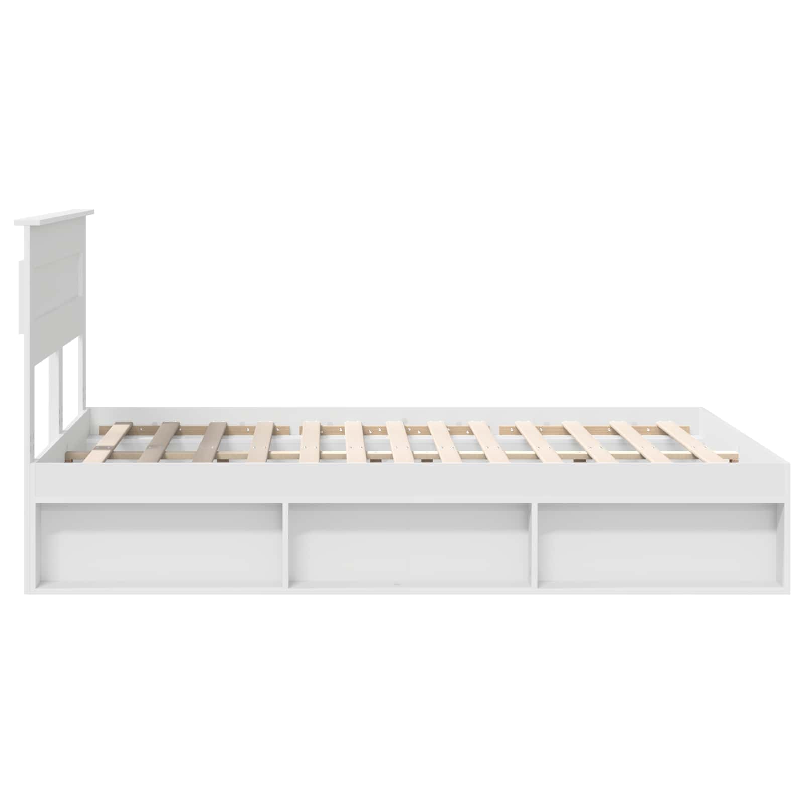 Struttura del letto Bianco 160 x 200 cm Pino massello | homemem39