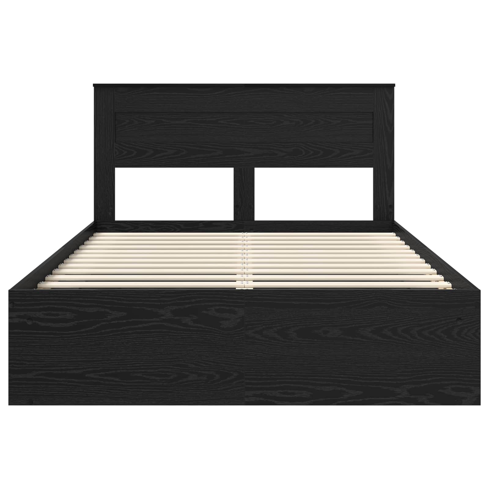 Struttura del letto Nero 150 x 200 cm Pino massello | homemem39