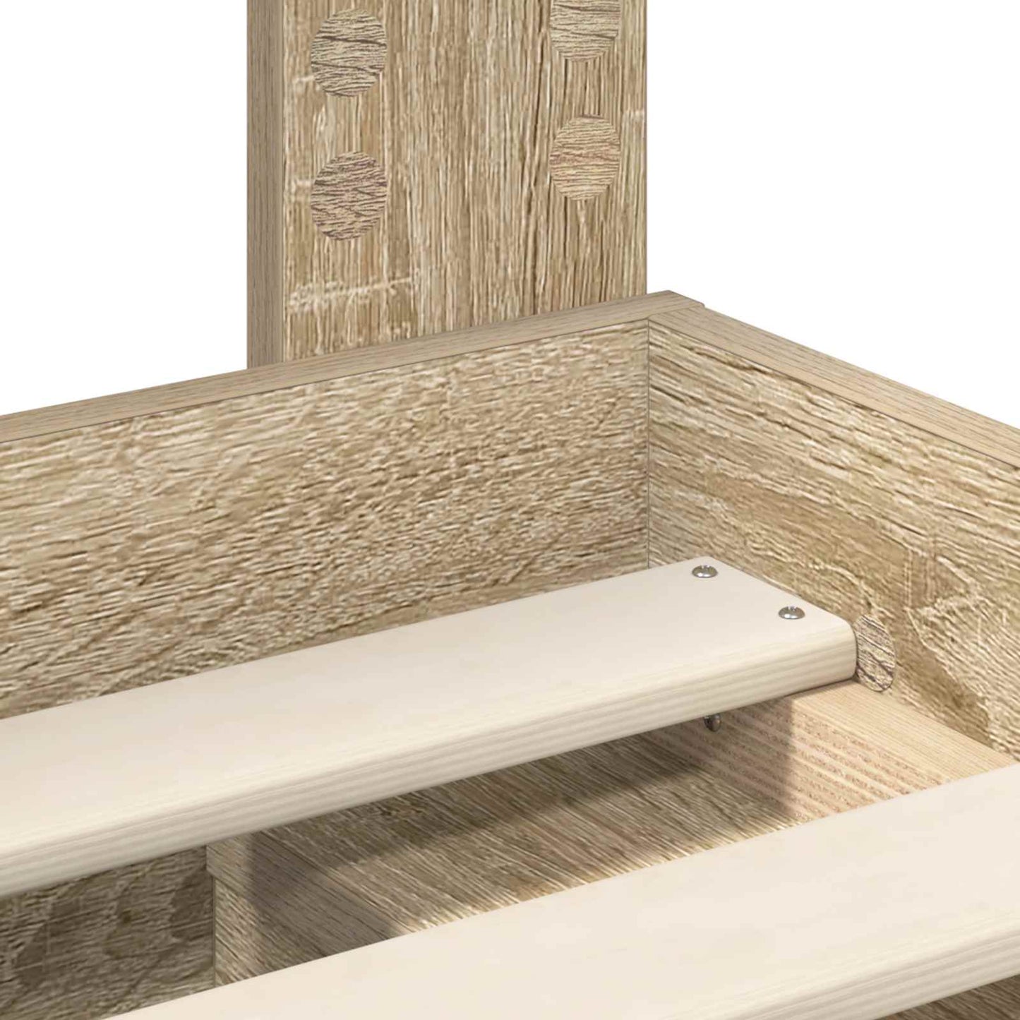 Struttura del letto Rovere Sonoma 150 x 200 cm Pino massello | homemem39