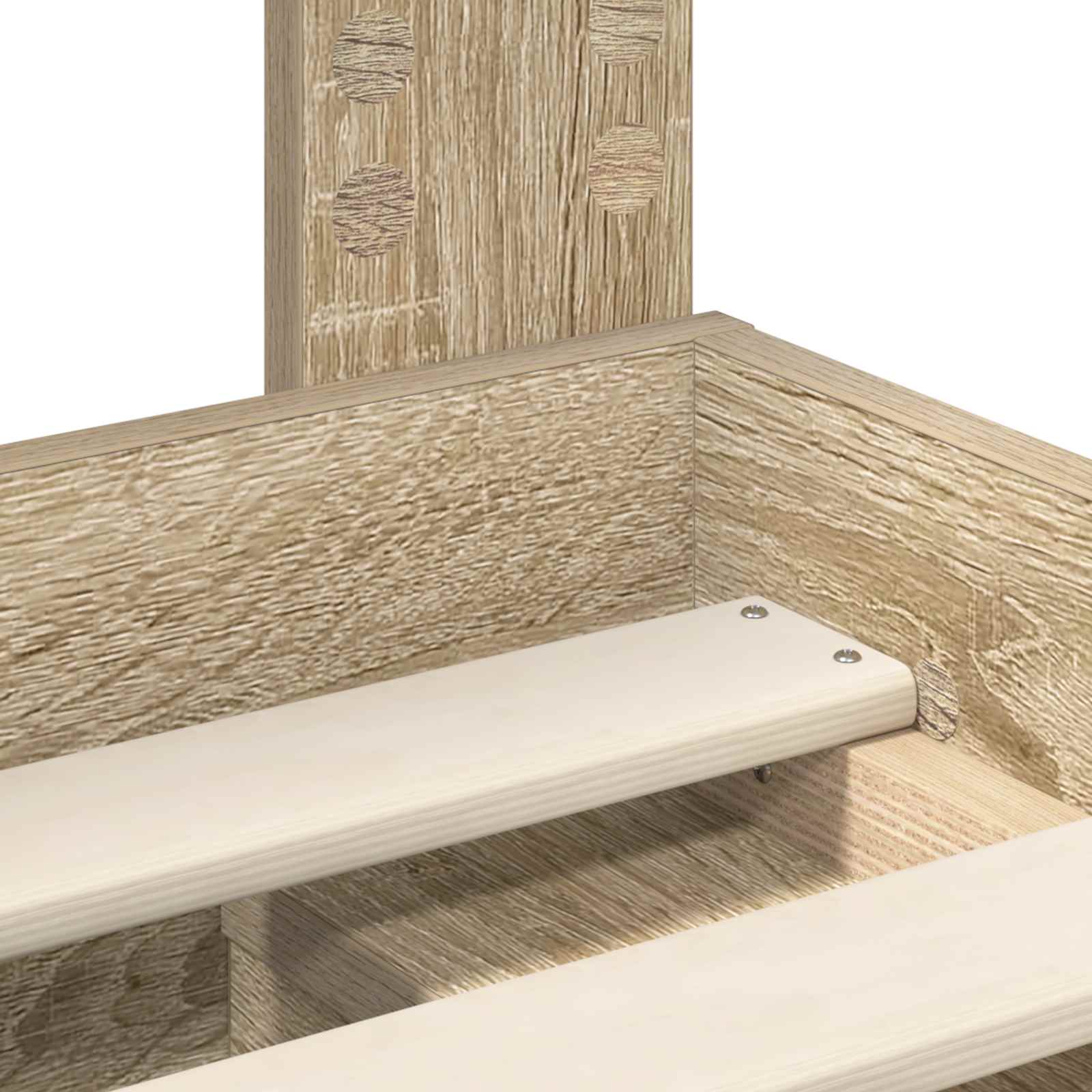 Struttura del letto Rovere Sonoma 150 x 200 cm Pino massello | homemem39