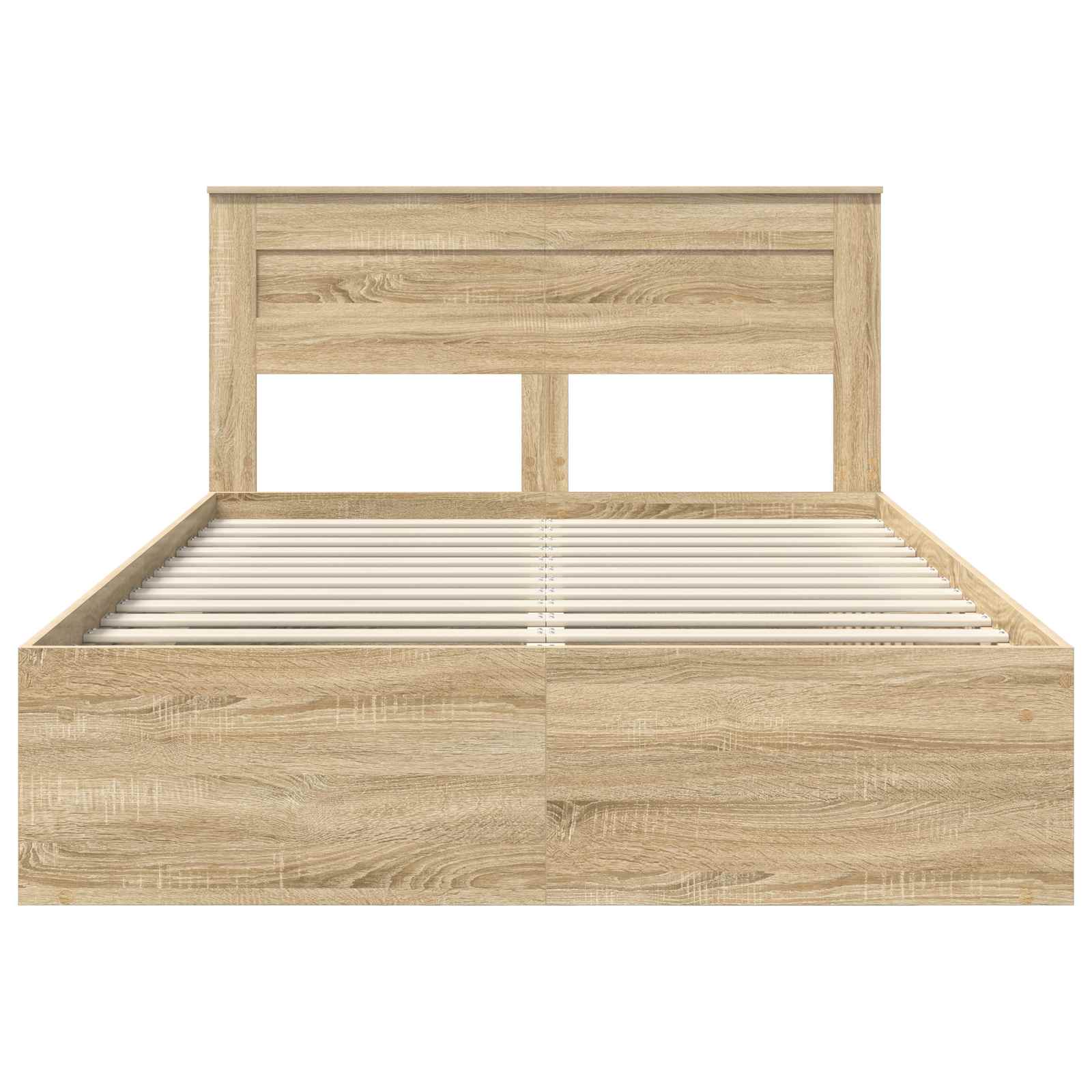 Struttura del letto Rovere Sonoma 150 x 200 cm Pino massello | homemem39