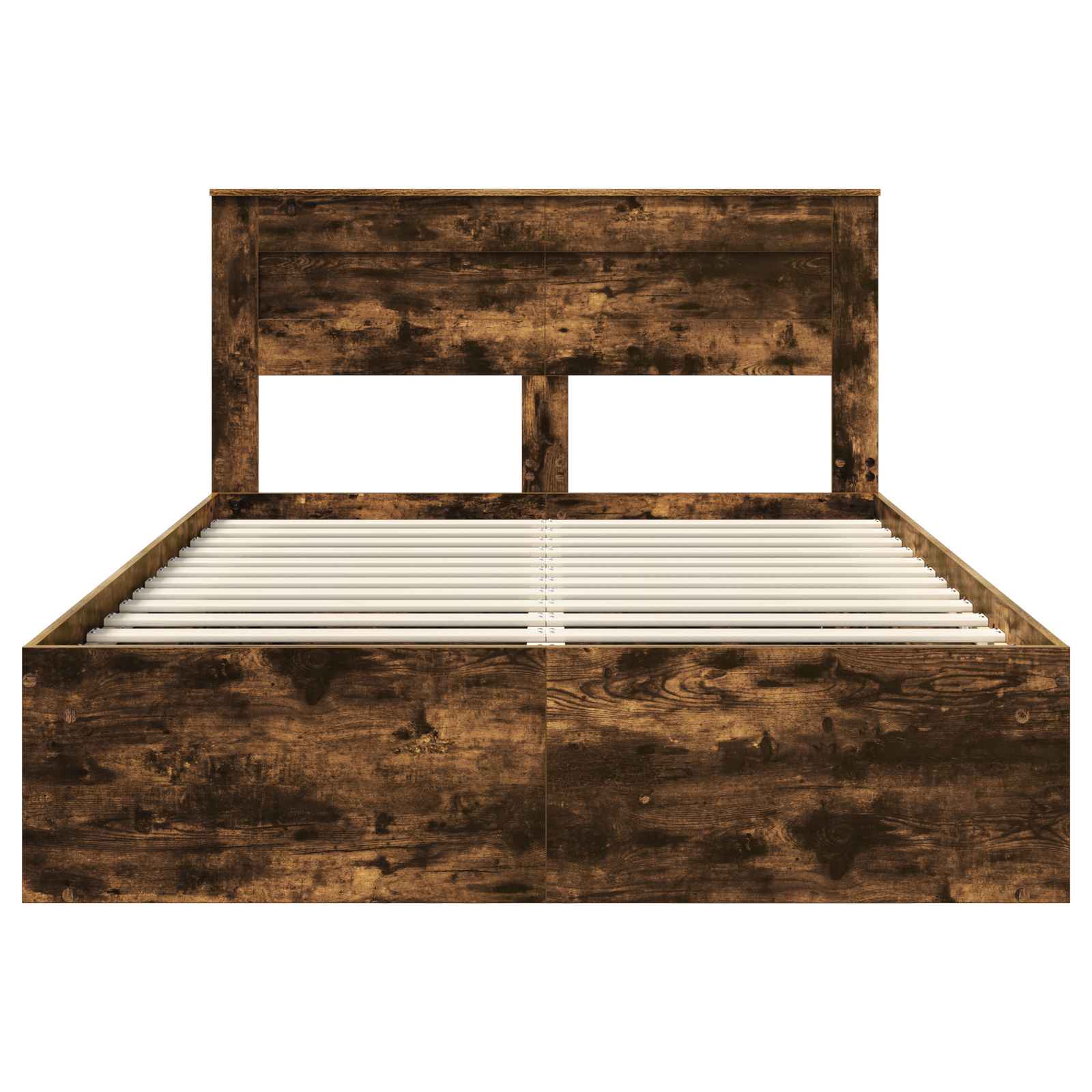 Struttura del letto Rovere fumé 150 x 200 cm Pino massello | homemem39