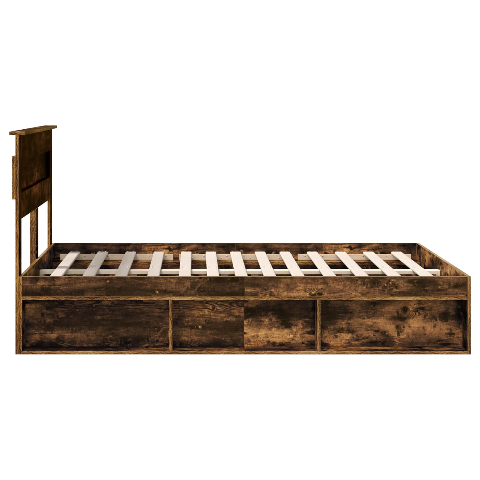 Struttura del letto Rovere fumé 150 x 200 cm Pino massello | homemem39