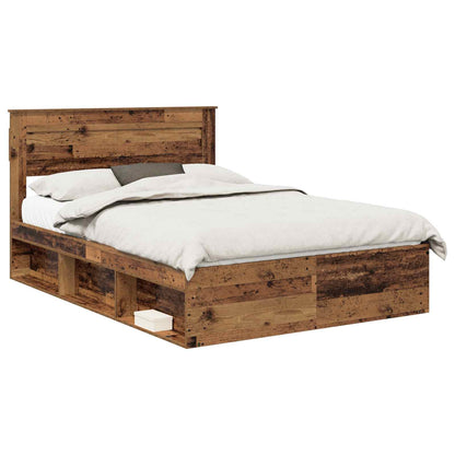 Struttura del letto Legno vecchio 150 x 200 cm Pino massello | homemem39