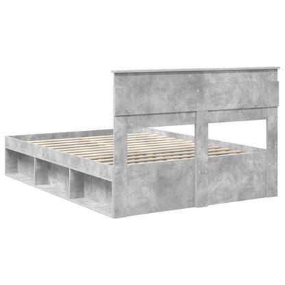 Struttura del letto Calcestruzzo 140 x 190 cm Pino massello | homemem39