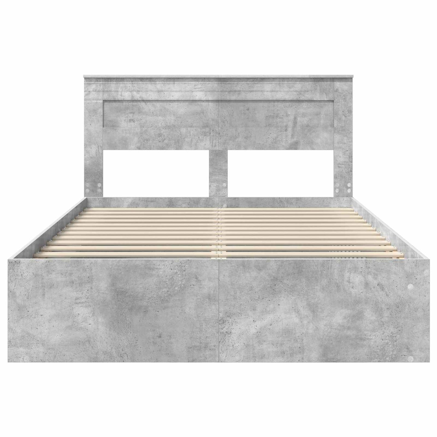 Struttura del letto Calcestruzzo 140 x 190 cm Pino massello | homemem39
