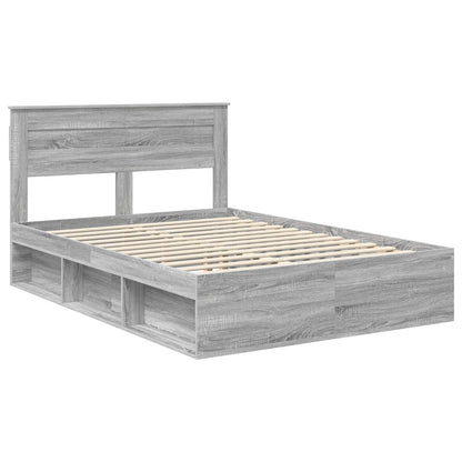 Struttura del letto Grigio Sonoma 140 x 190 cm Pino massello | homemem39