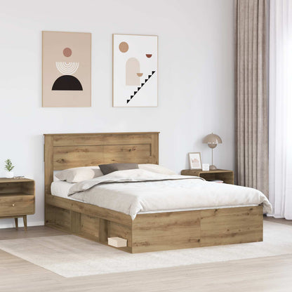 Struttura del letto Rovere Artigianale 140 x 190 cm | homemem39