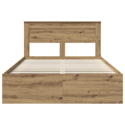 Struttura del letto Rovere Artigianale 140 x 190 cm | homemem39