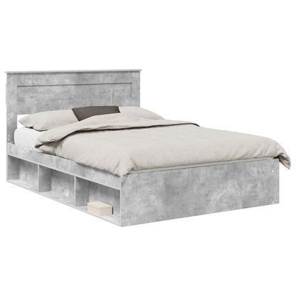 Struttura del letto Calcestruzzo 140 x 200 cm Pino massello | homemem39