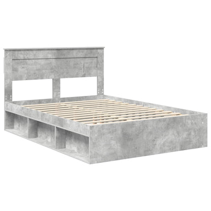 Struttura del letto Calcestruzzo 140 x 200 cm Pino massello | homemem39