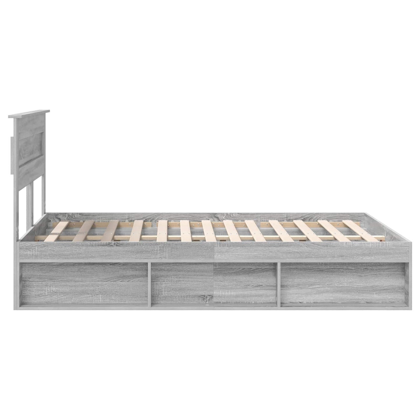 Struttura del letto Grigio Sonoma 140 x 200 cm Pino massello | homemem39