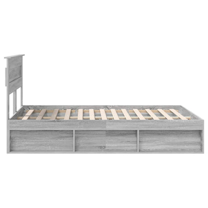 Struttura del letto Grigio Sonoma 140 x 200 cm Pino massello | homemem39