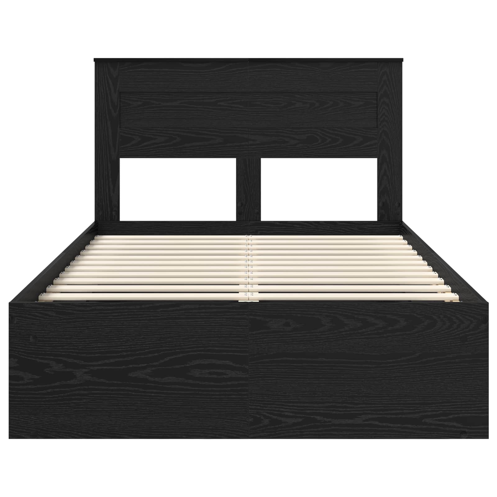 Struttura del letto Nero 135 x 190 cm Pino massello | homemem39