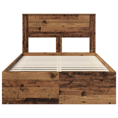 Struttura del letto Legno vecchio 135 x 190 cm Pino massello | homemem39