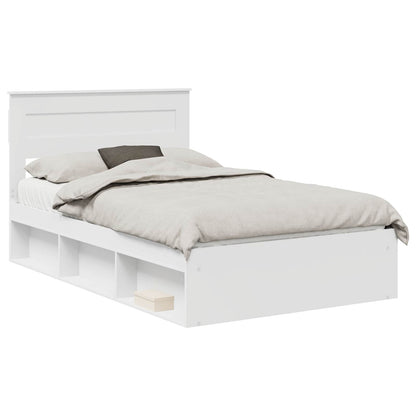 Struttura del letto Bianco 120 x 190 cm Pino massello | homemem39