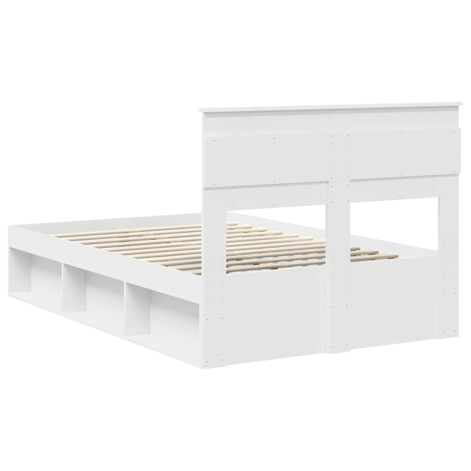 Struttura del letto Bianco 120 x 190 cm Pino massello | homemem39
