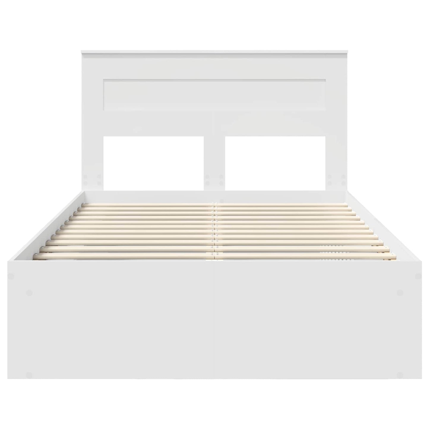 Struttura del letto Bianco 120 x 190 cm Pino massello | homemem39