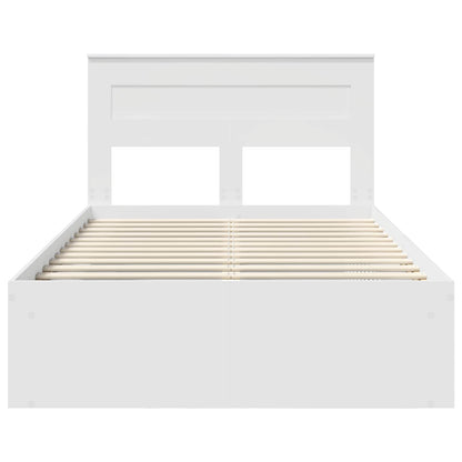 Struttura del letto Bianco 120 x 190 cm Pino massello | homemem39