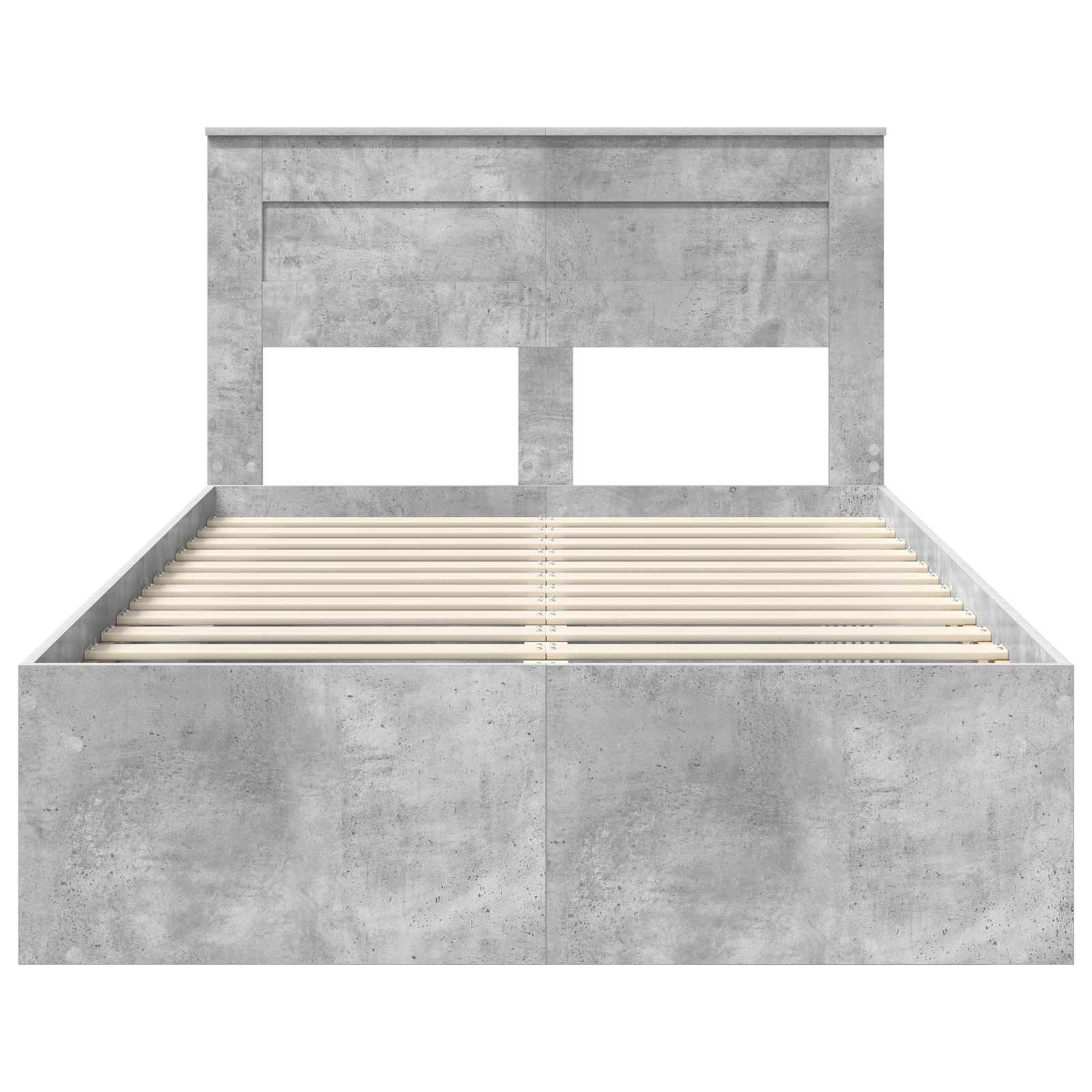 Struttura del letto Calcestruzzo 120 x 190 cm Pino massello | homemem39