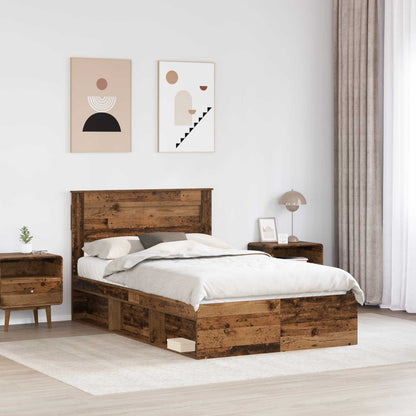 Struttura del letto Legno vecchio 120 x 190 cm Pino massello | homemem39