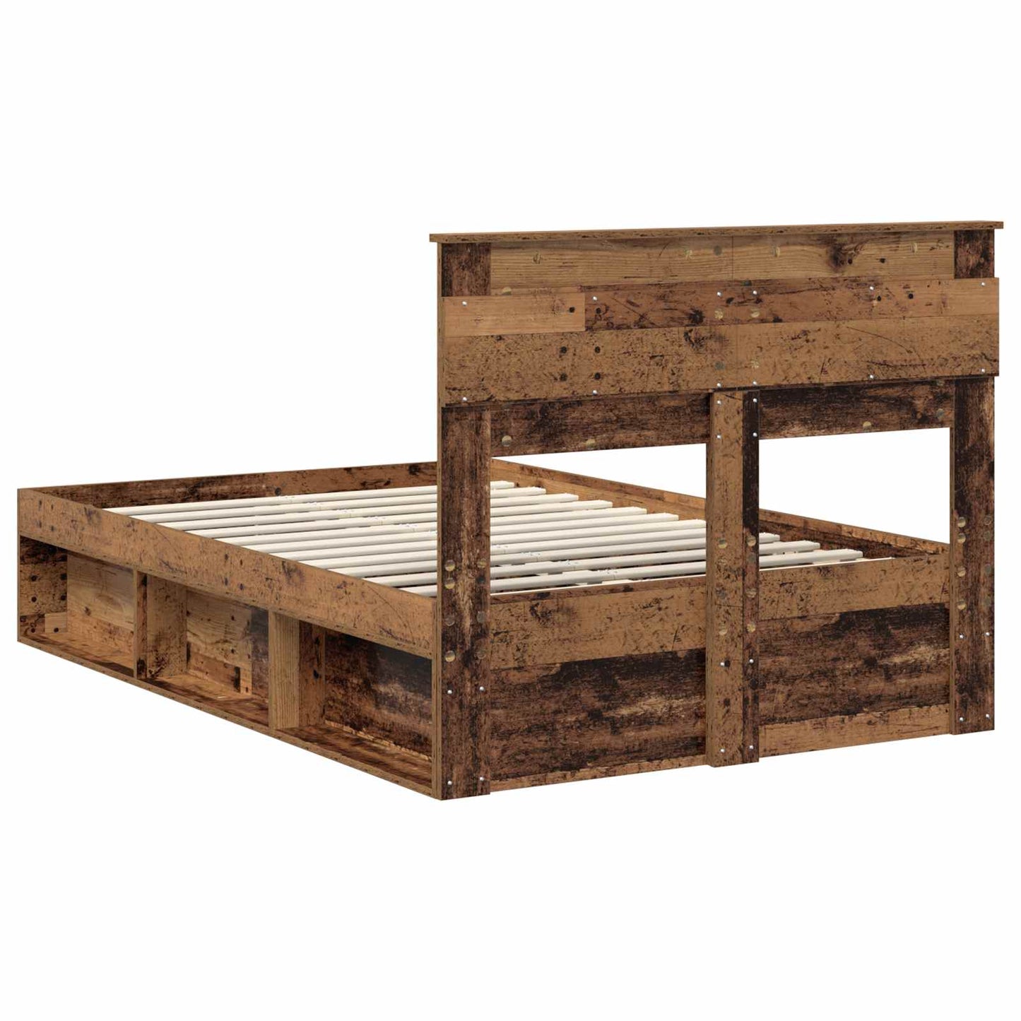Struttura del letto Legno vecchio 120 x 190 cm Pino massello | homemem39