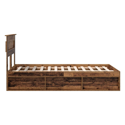 Struttura del letto Legno vecchio 120 x 190 cm Pino massello | homemem39