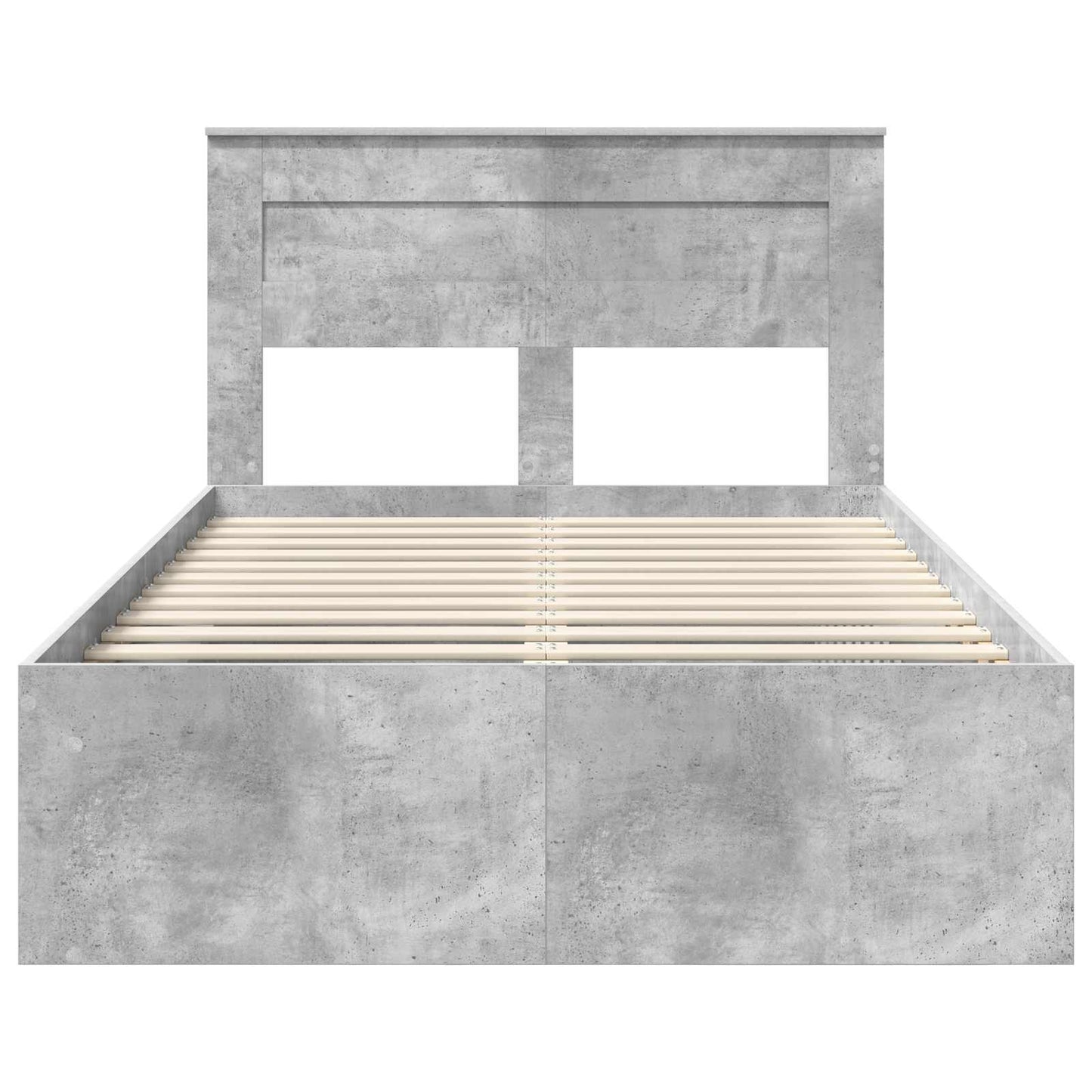 Struttura del letto Calcestruzzo 120 x 200 cm Pino massello | homemem39