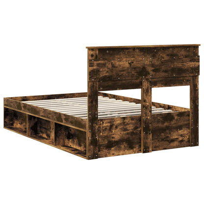 Struttura del letto Rovere fumé 120 x 200 cm Pino massello | homemem39