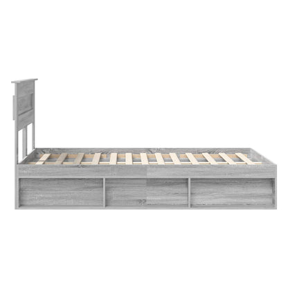 Struttura del letto Grigio Sonoma 120 x 200 cm Pino massello | homemem39