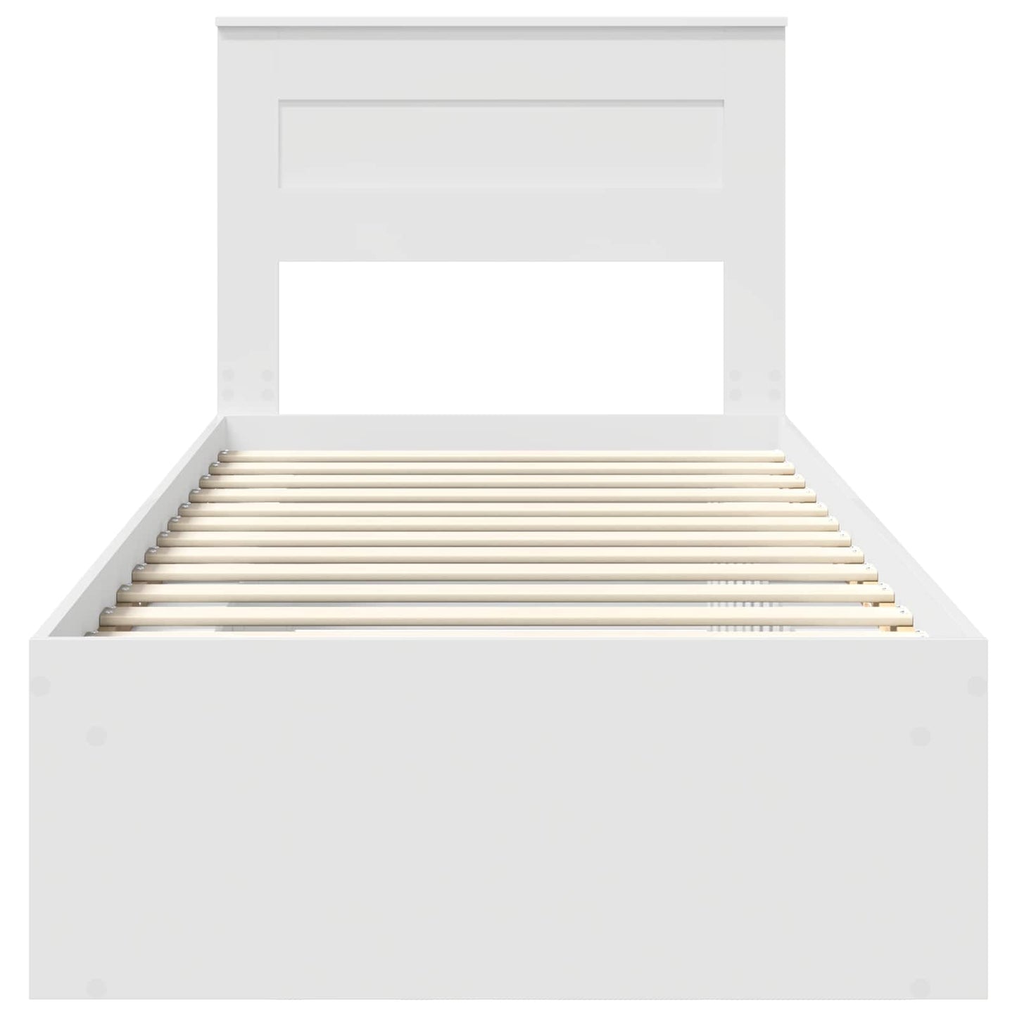 Struttura del letto Bianco 100 x 200 cm Pino massello | homemem39