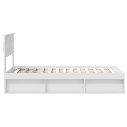 Struttura del letto Bianco 100 x 200 cm Pino massello | homemem39
