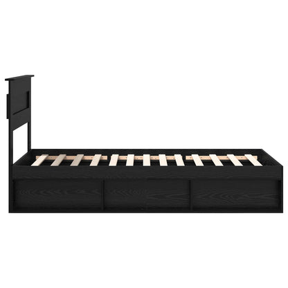 Struttura del letto Nero 100 x 200 cm Pino massello | homemem39