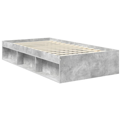 Struttura del letto Grigio Concretè 100 x 200 cm Pino massello | homemem39