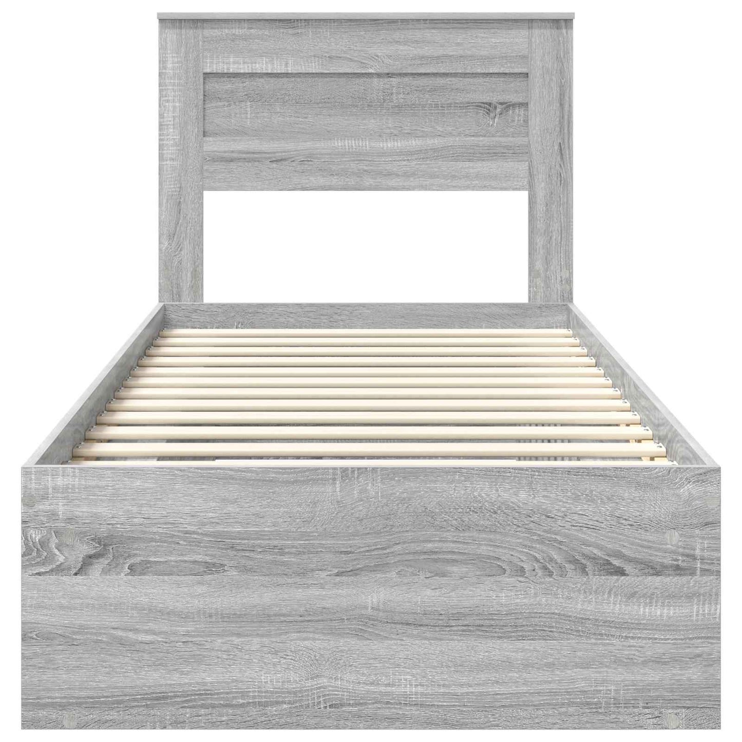 Struttura del letto Grigio Sonoma 100 x 200 cm Pino massello | homemem39