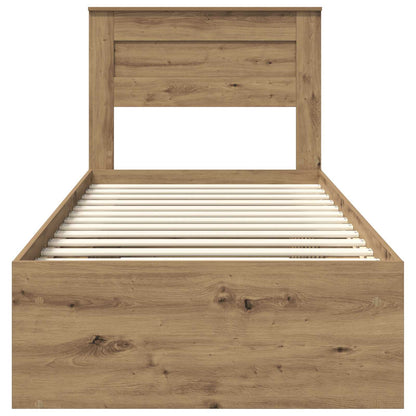 Struttura del letto Rovere Artigianale 100 x 200 cm | homemem39