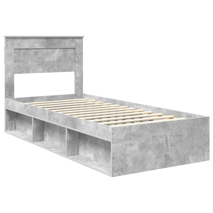 Struttura del letto Grigio Concretè 90 x 190 cm Pino massello | homemem39
