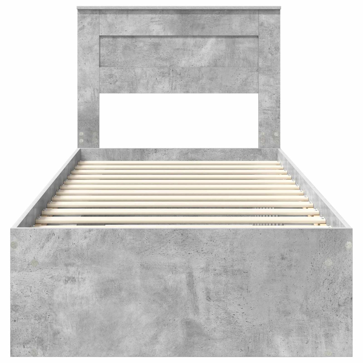Struttura del letto Grigio Concretè 90 x 190 cm Pino massello | homemem39