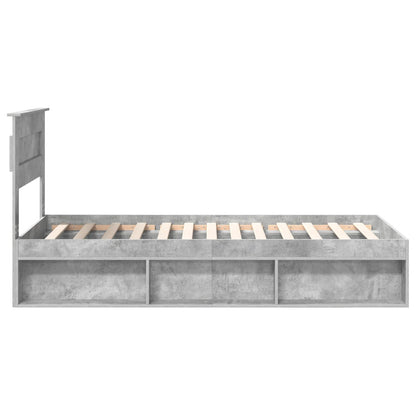 Struttura del letto Grigio Concretè 90 x 190 cm Pino massello | homemem39