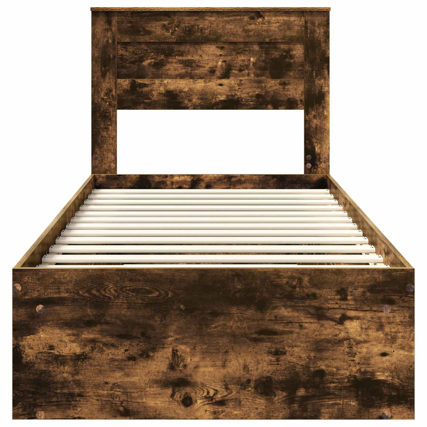 Struttura del letto Rovere fumé 90 x 190 cm Pino massello | homemem39