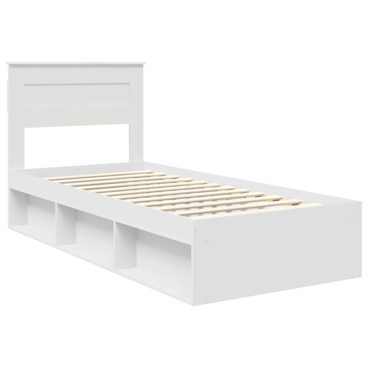 Struttura del letto Bianco 75 x 190 cm Pino massello | homemem39