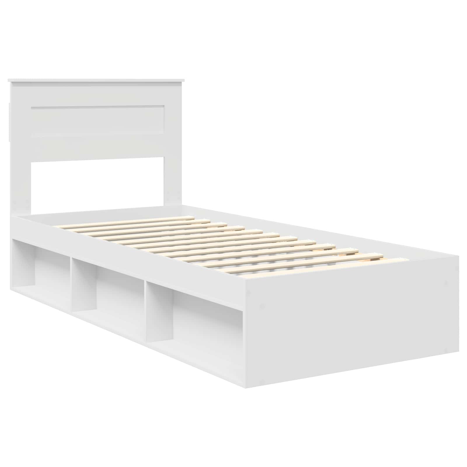 Struttura del letto Bianco 75 x 190 cm Pino massello | homemem39