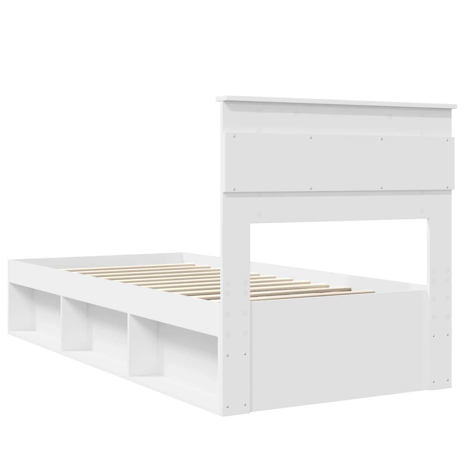 Struttura del letto Bianco 75 x 190 cm Pino massello | homemem39