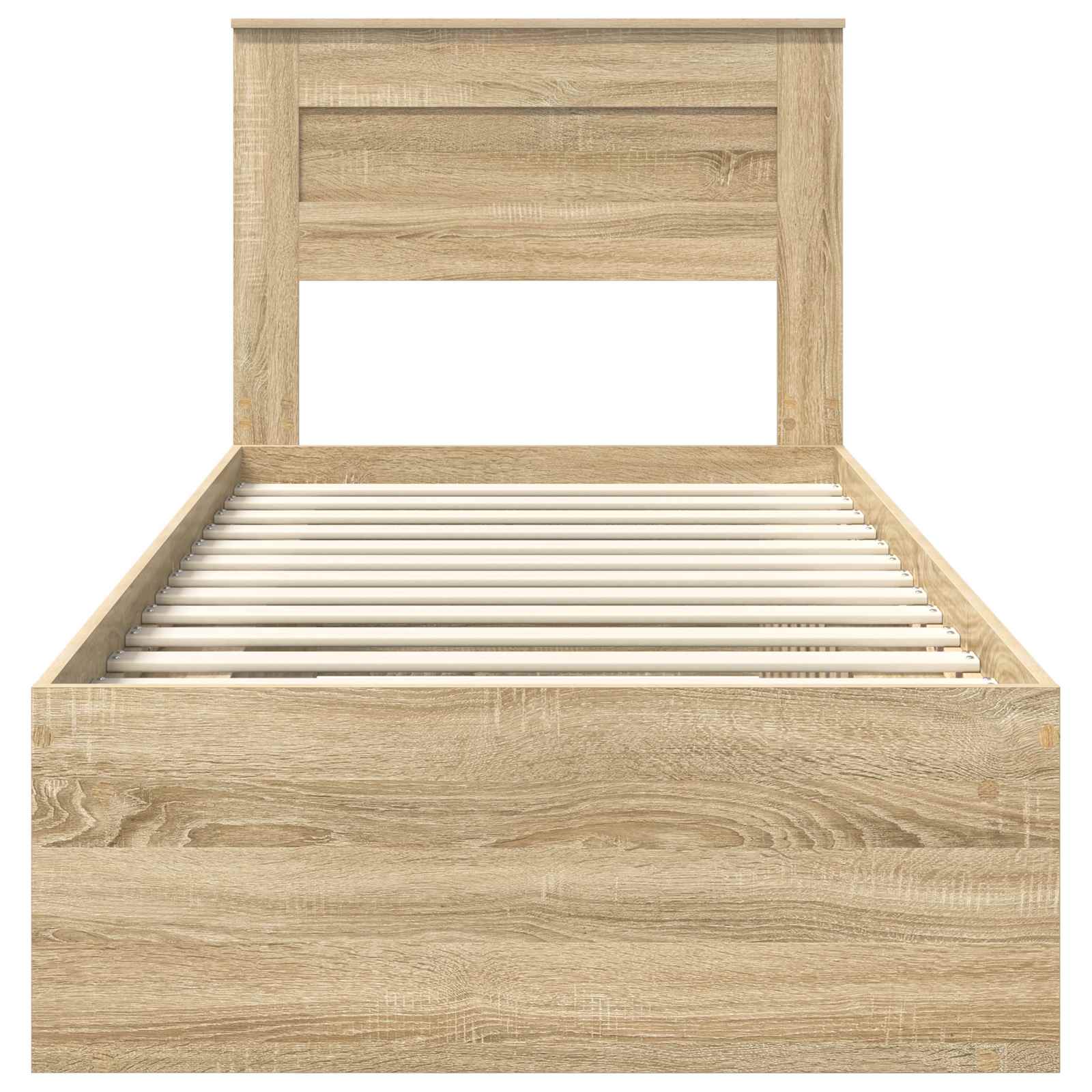Struttura del letto Rovere Sonoma 75 x 190 cm Pino massello | homemem39