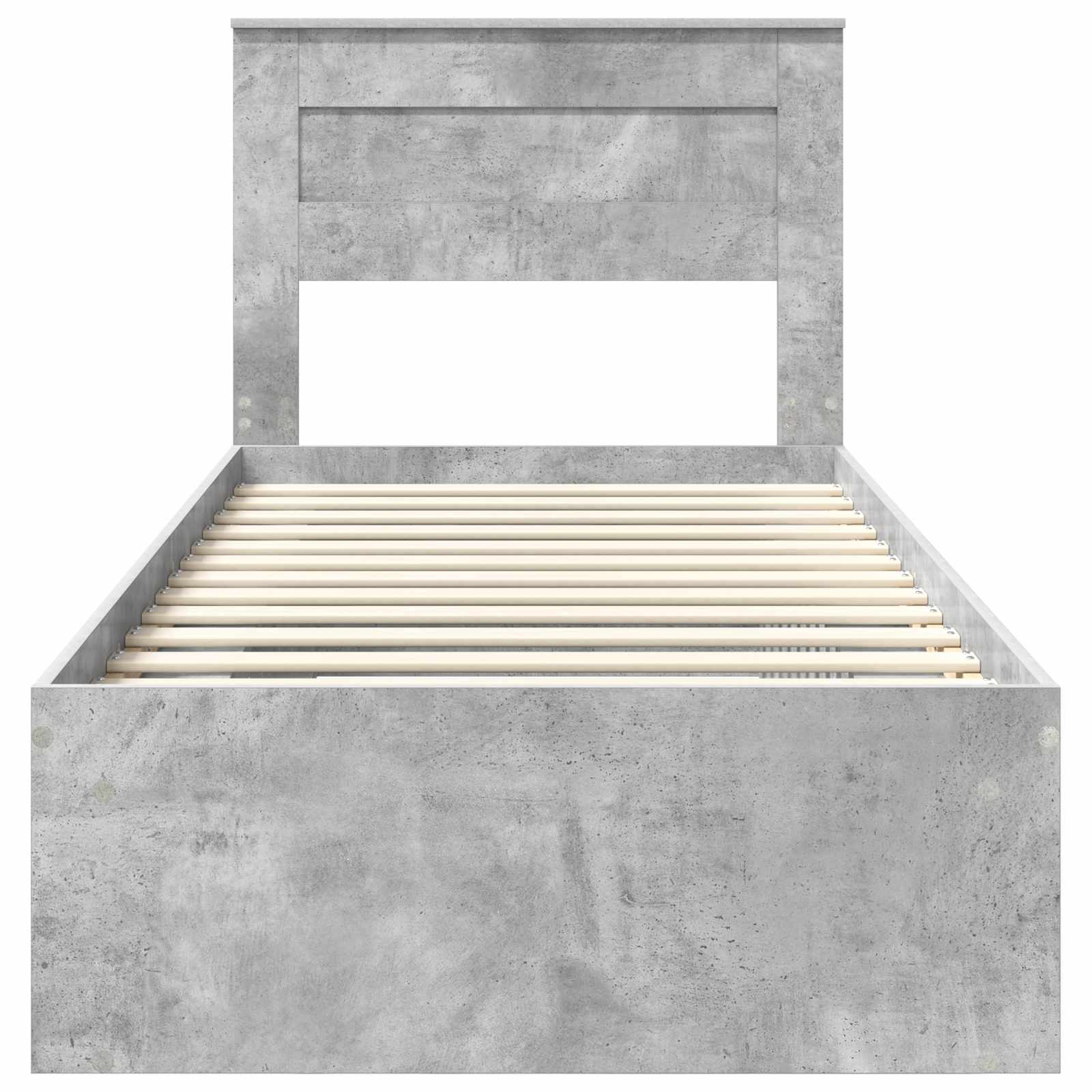 Struttura del letto Grigio Concretè 75 x 190 cm Pino massello | homemem39