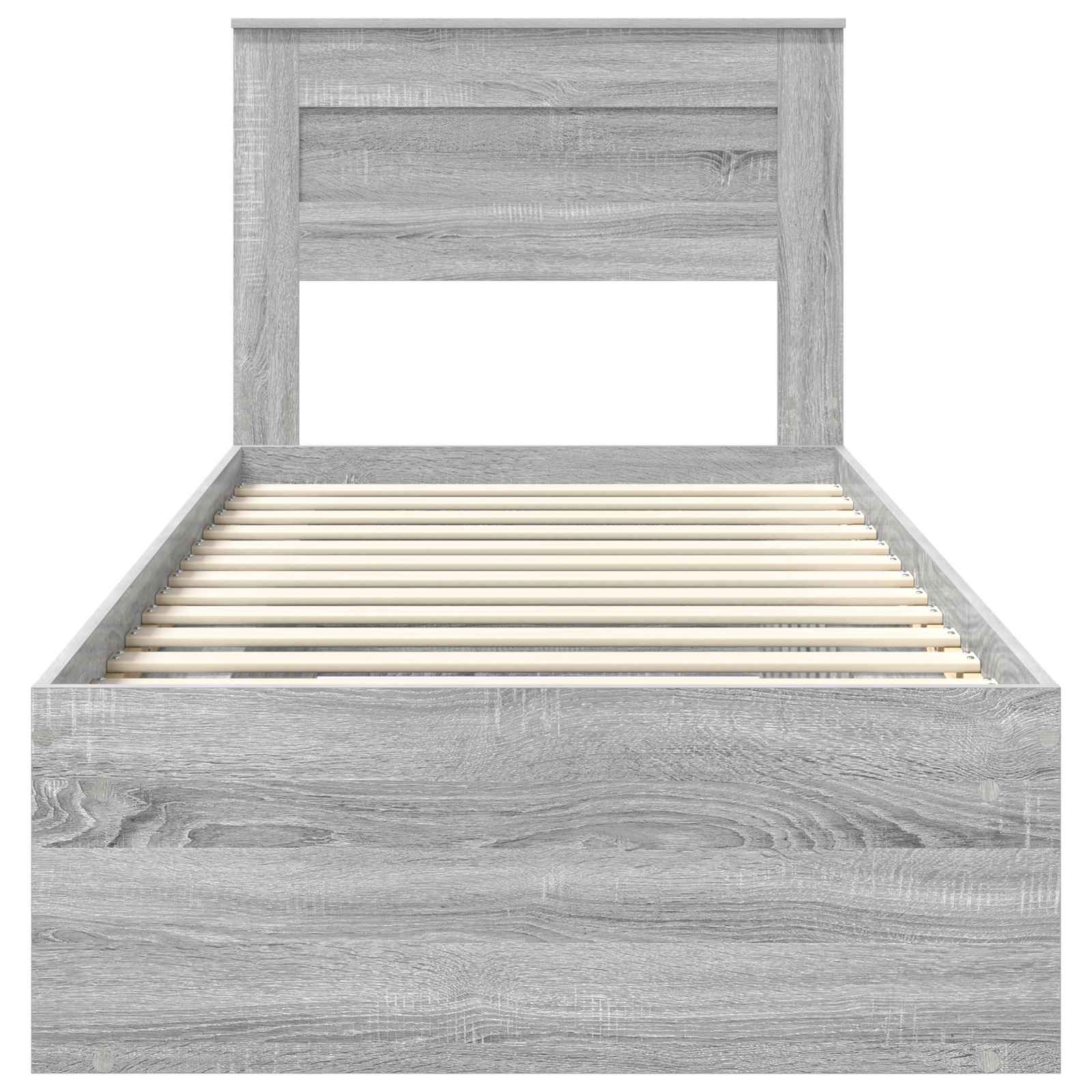 Struttura del letto Grigio Sonoma 75 x 190 cm Pino massello | homemem39